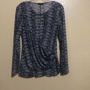 Daisy Fuentes women’s Snake Print Fashion Blouse M